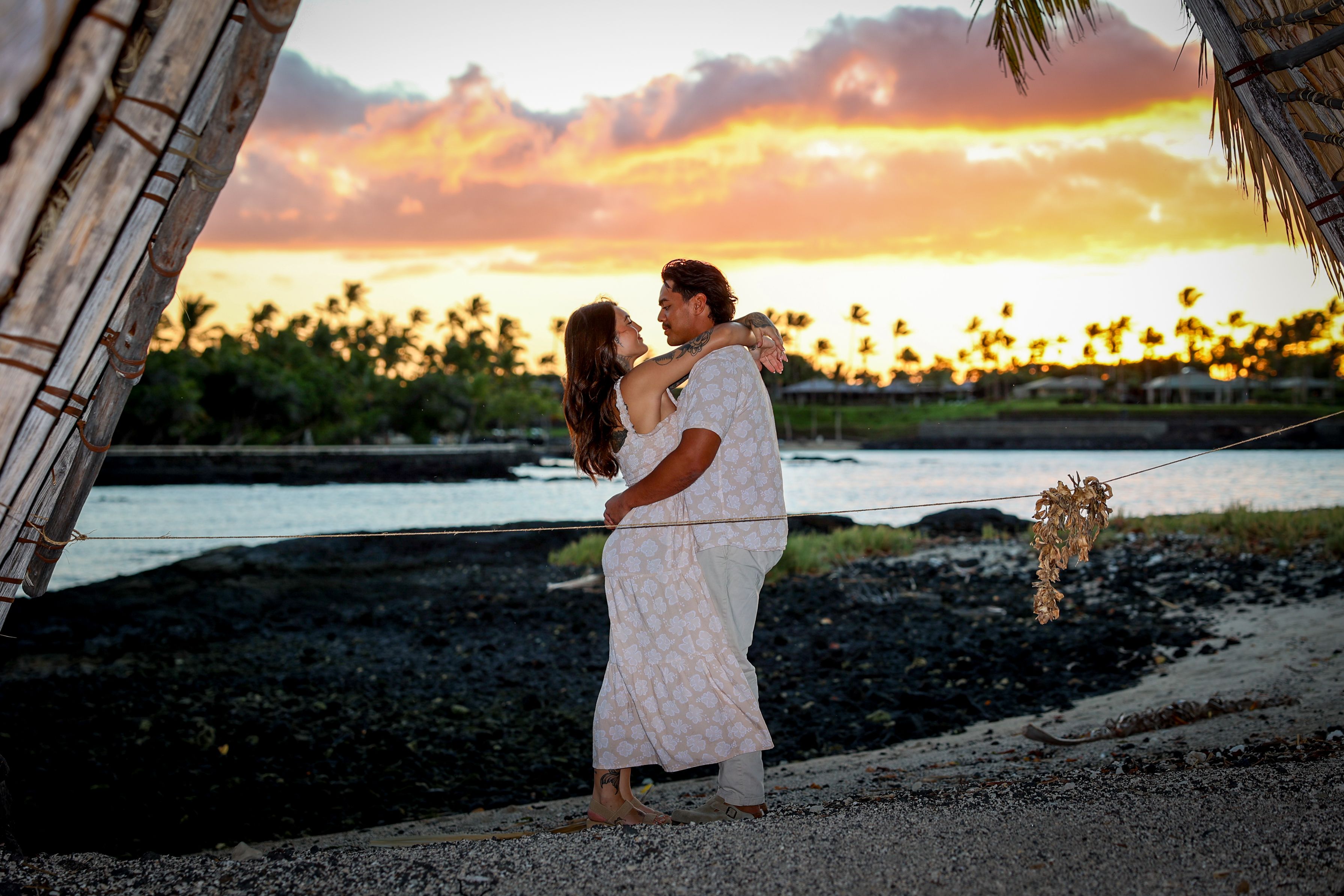 Jashen & Tristan’s Beach Photography Session At Mauna Lani, Hawai‘i Island
