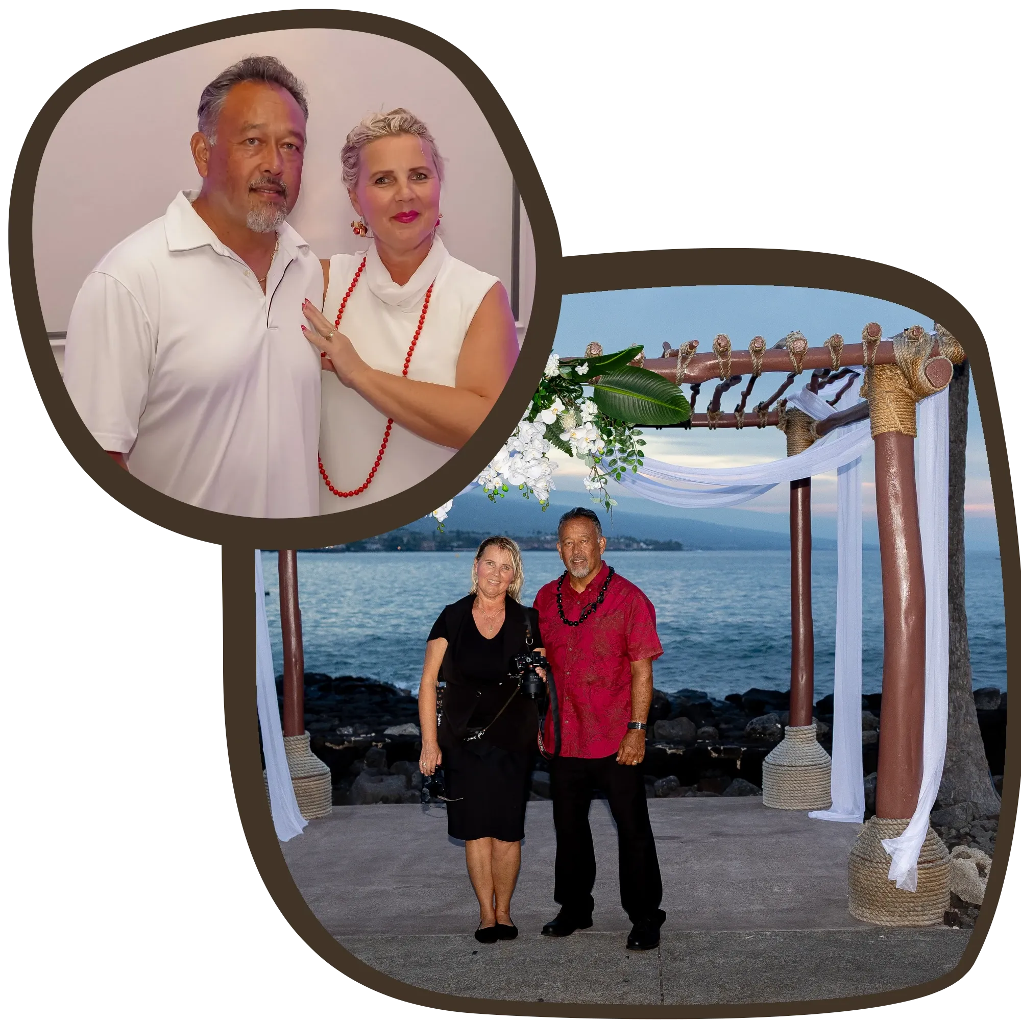 The founders of Hawaii Aloha Weddings - Malle and Thomas